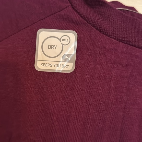 Puma dry cell relaxed fit purple crop top NWT XL - Picture 3 of 9